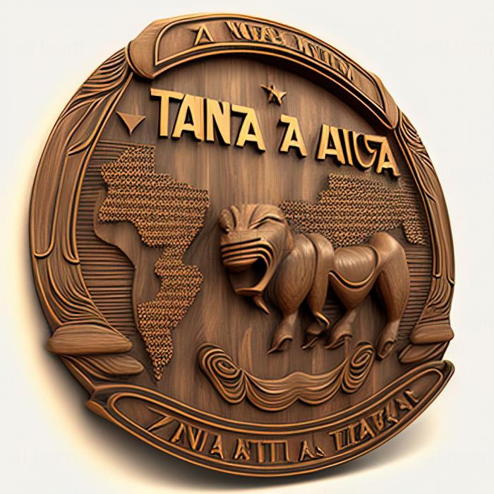 3D модель Танзания Объединенная Республика Танзания (STL)